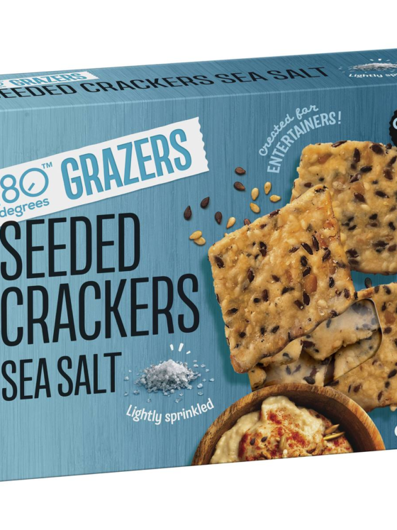 180 Degrees Grazers Seeded Crackers Sea Salt
